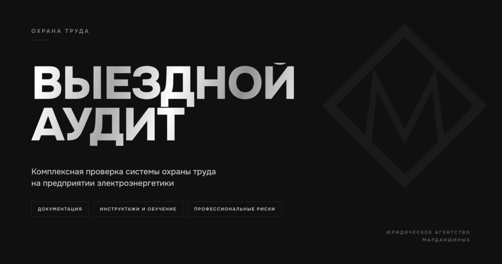 Выездной аудит системы охраны труда — Юридическое агентство Марданшиных